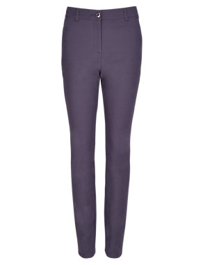 Roma Cotton Rich Ankle Grazer Trousers Image 2 of 4