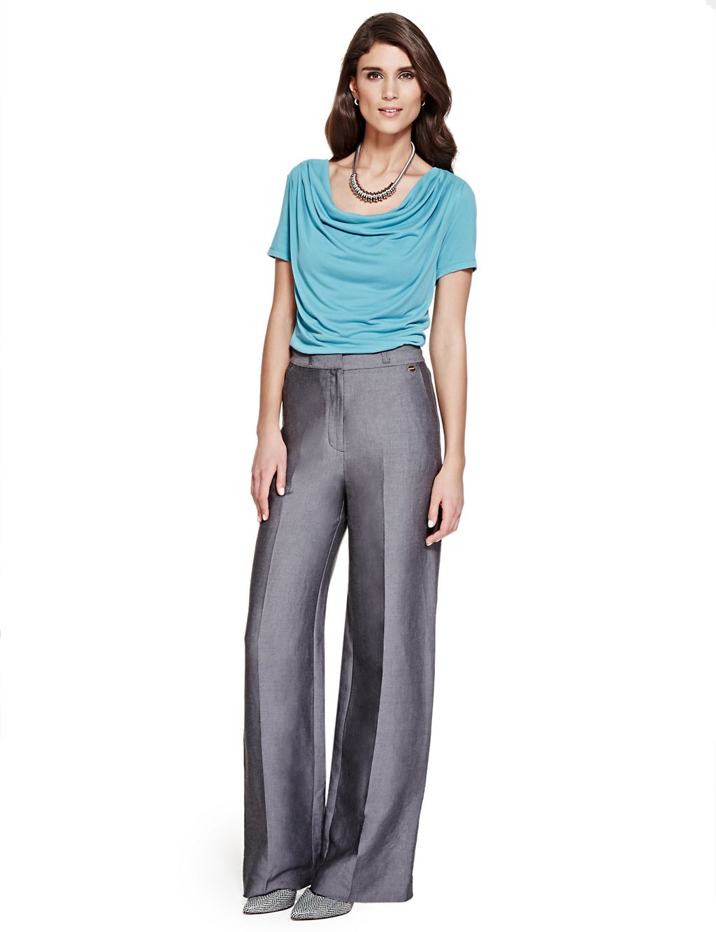 Roma Rise Wide Leg Belted Trousers 2 of 4
