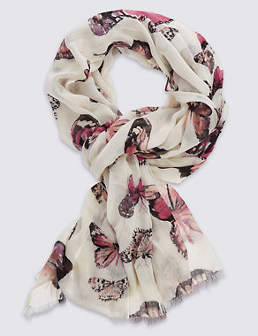 Romantic Butterfly Scarf Image 2 of 3