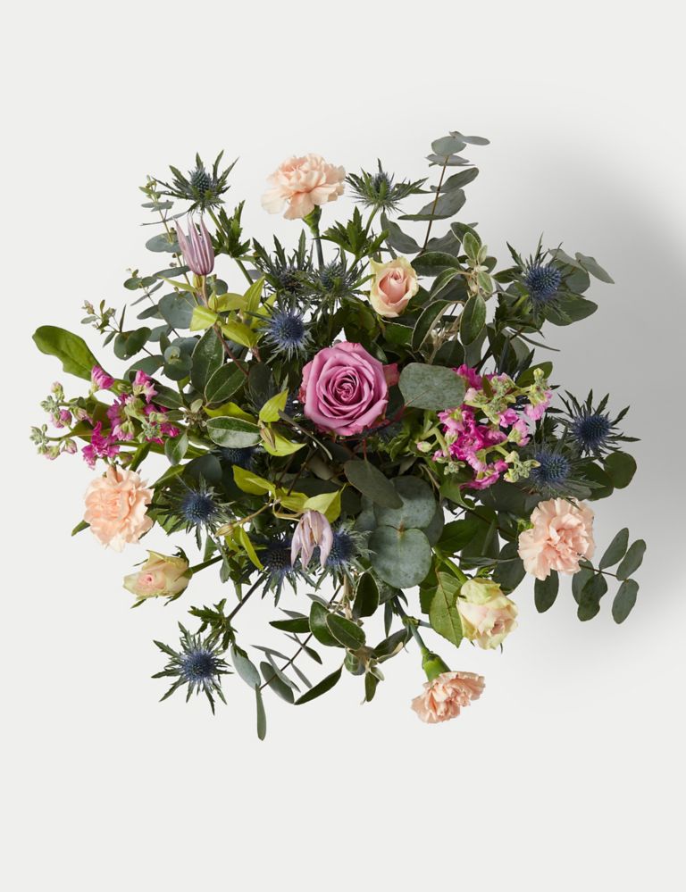 Rose, Carnation & Eucalyptus Bouquet 2 of 5