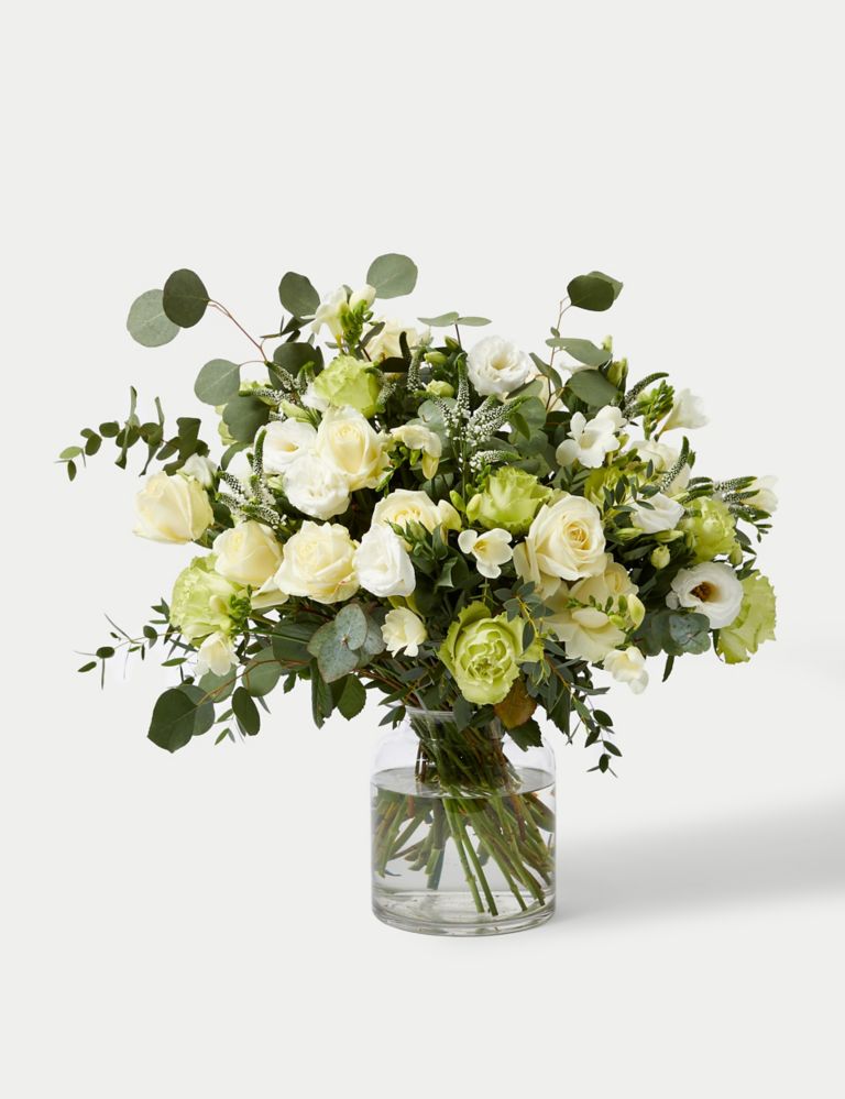 Rose, Freesia & Eucalyptus Bouquet 4 of 7