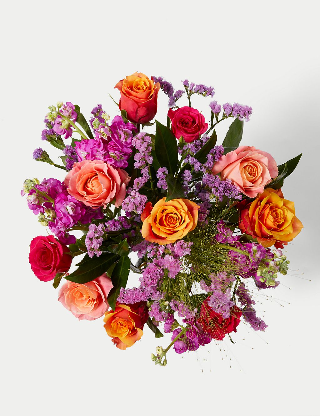 Rose, Statice & Spray Stock Bright Bouquet 1 of 5