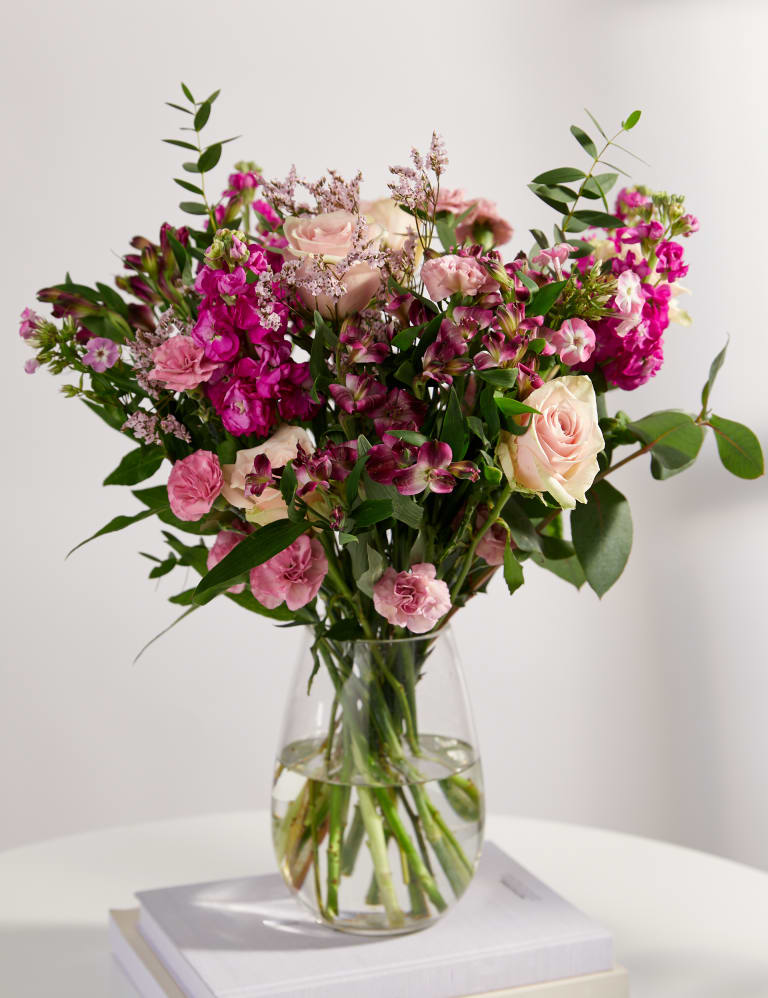 Rose, Stock & Phlox Bouquet M&S