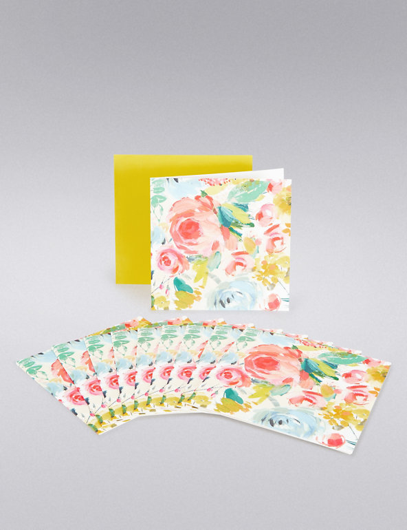Rose Floral Multipack Cards Image 1 of 2