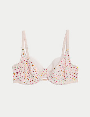 Rose Print Wired Full Cup Bra (A-E) Image 2 of 7