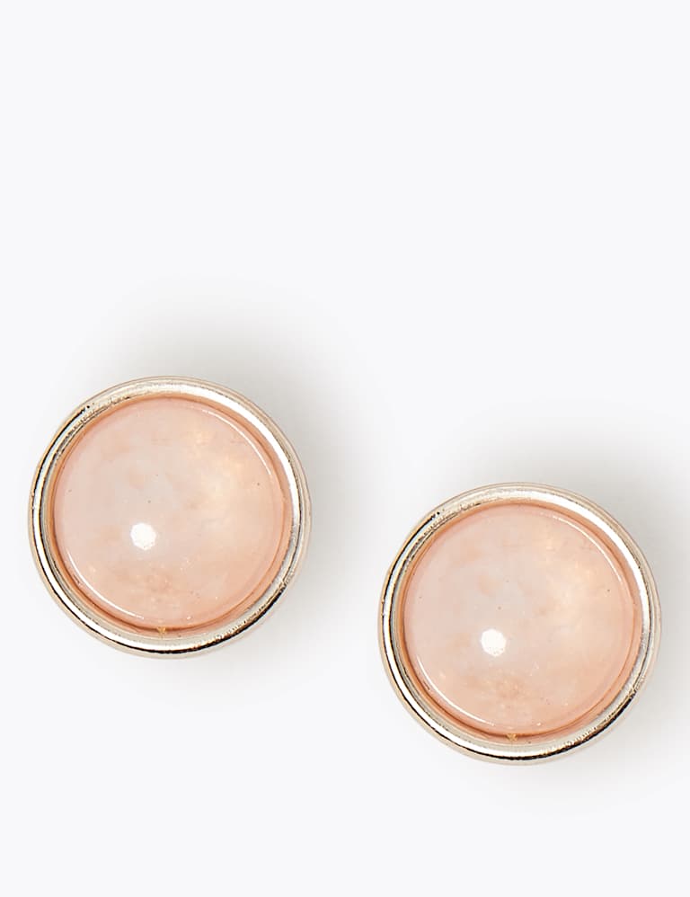 Rose Quartz Stud Earrings M&S Collection M&S