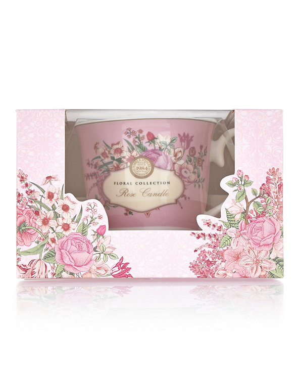 Rose Tea Cup Candle 120g Image 1 of 2