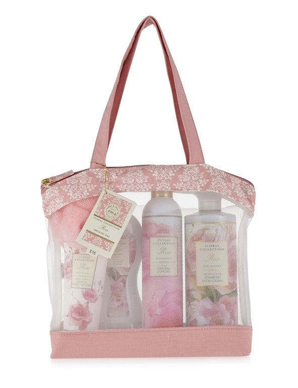 Rose Toiletry Bag Set Image 1 of 2