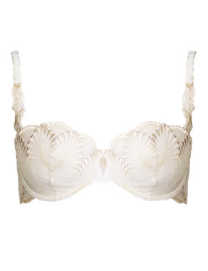 Rosie for Autograph Deco Embroidered Padded B-DD Bra Image 2 of 5