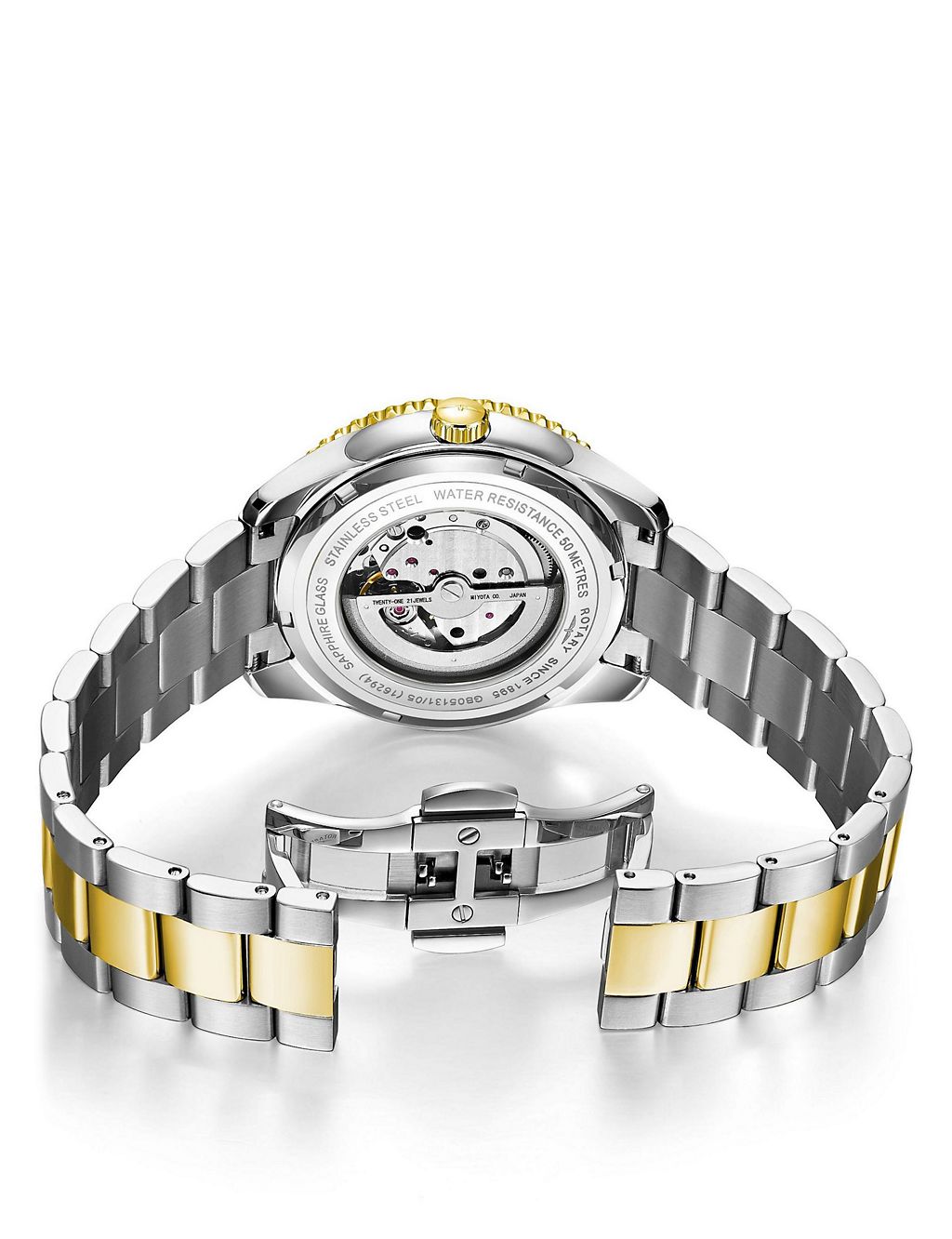 Rotary Gold and Silver Bracelet Watch 4 of 5