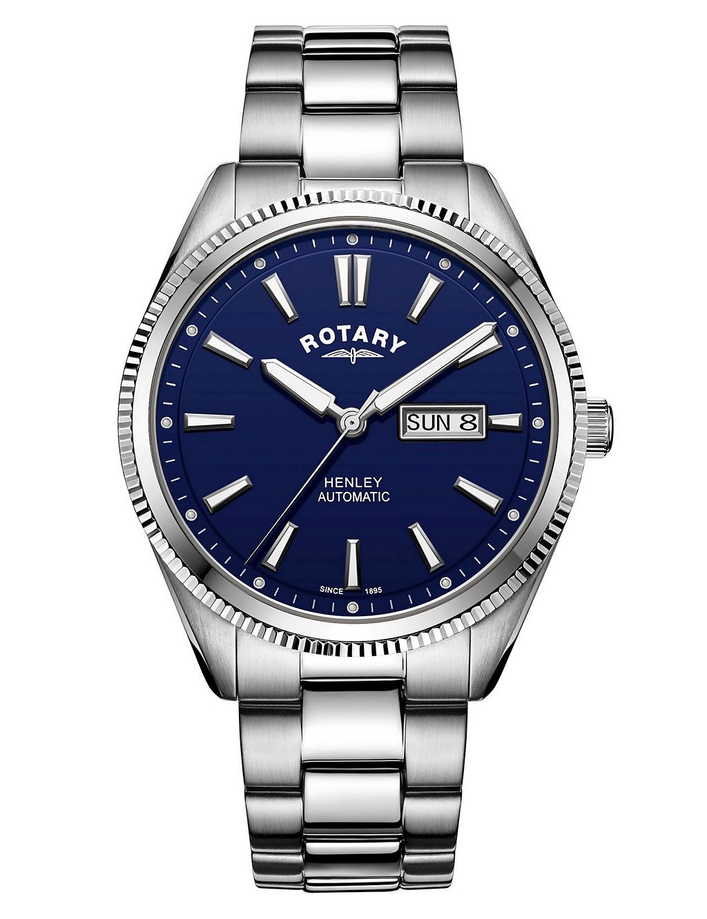 Rotary Henley Day And Date Stainless Steel Watch 3 of 6