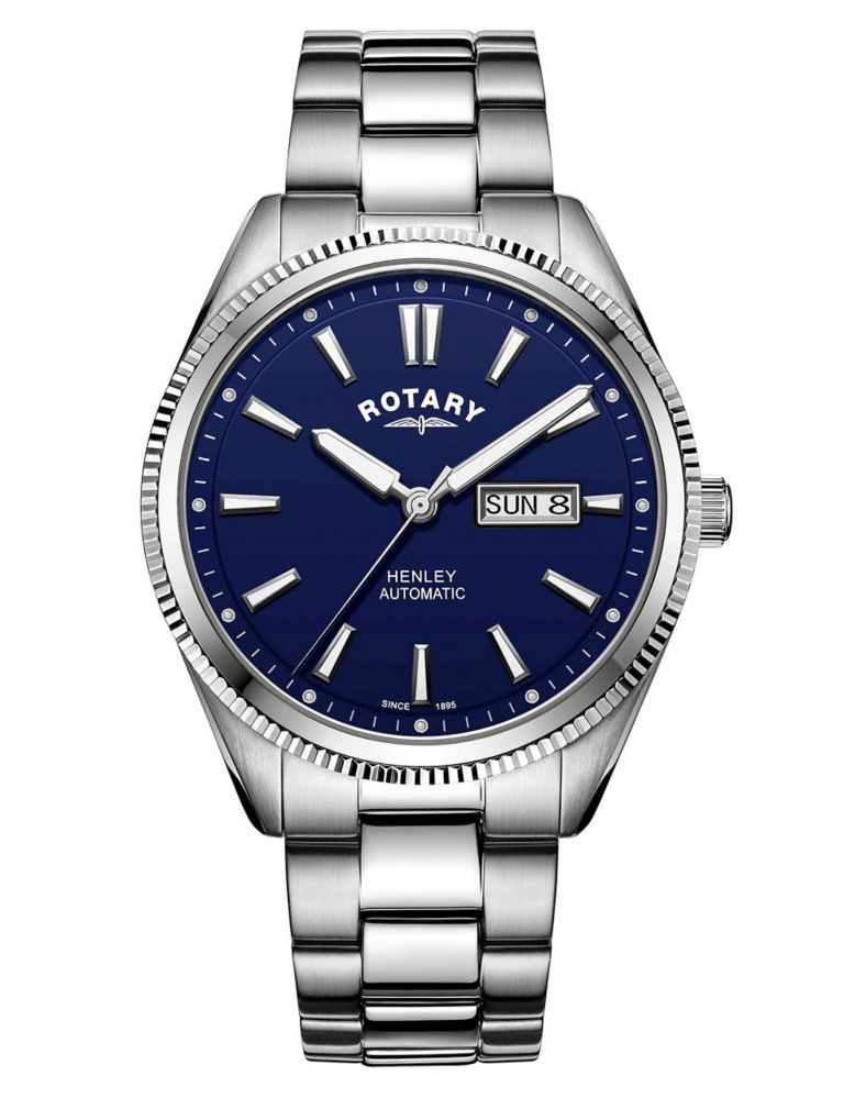 Rotary Henley Day And Date Stainless Steel Watch 1 of 6