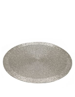Round Beaded Placemat M&S