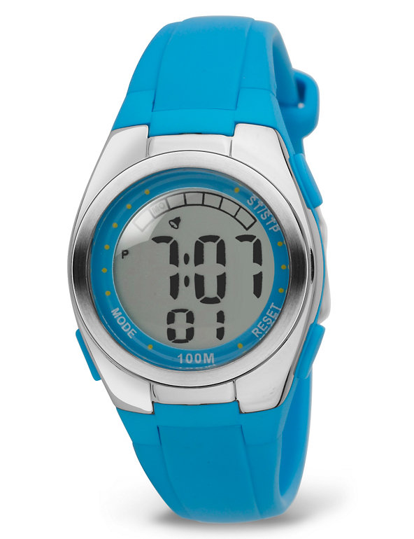 Round Face Digital Sports Watch Image 1 of 1