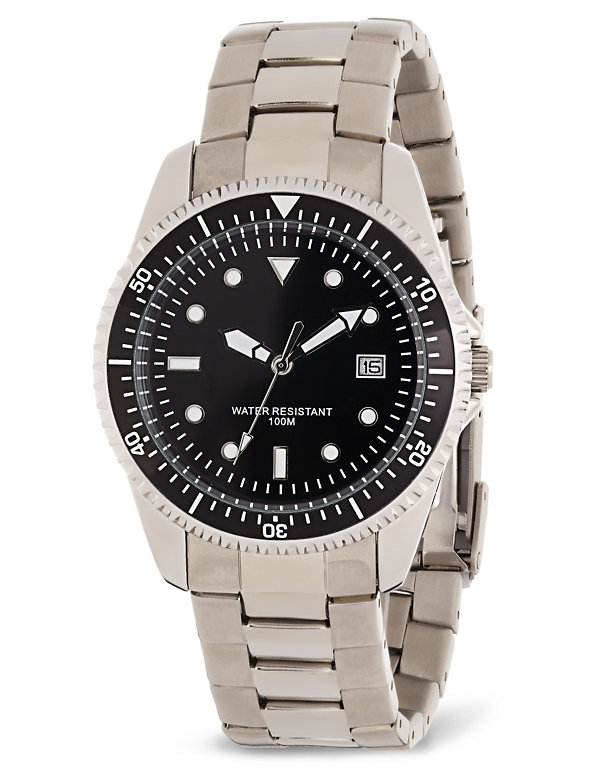 Round Face Diving Bezel Watch Image 1 of 1