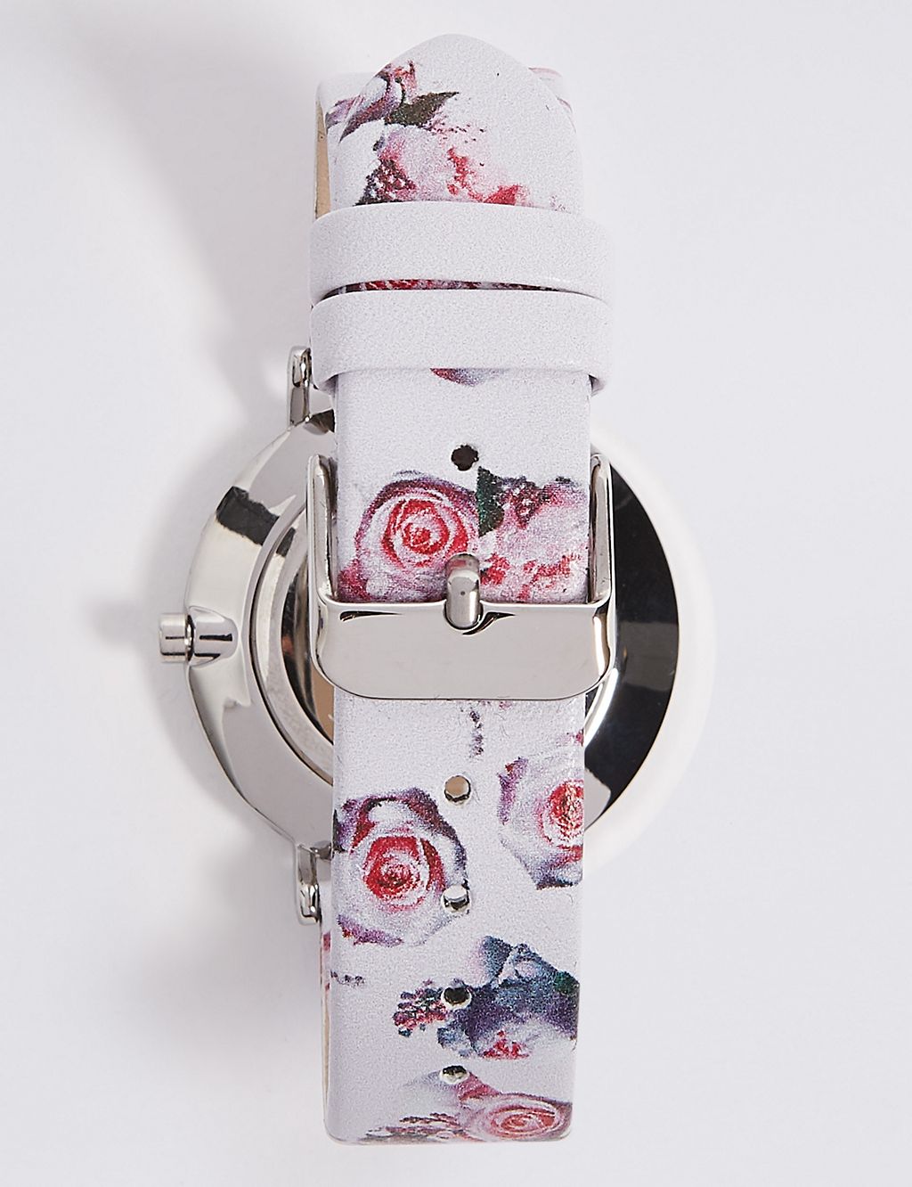 Round Face Floral Strap Watch 4 of 5
