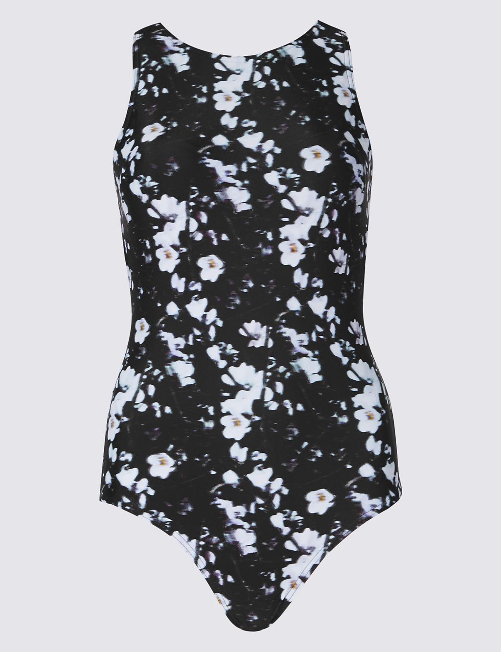 Round Neck Floral Print Swimsuit 1 of 5