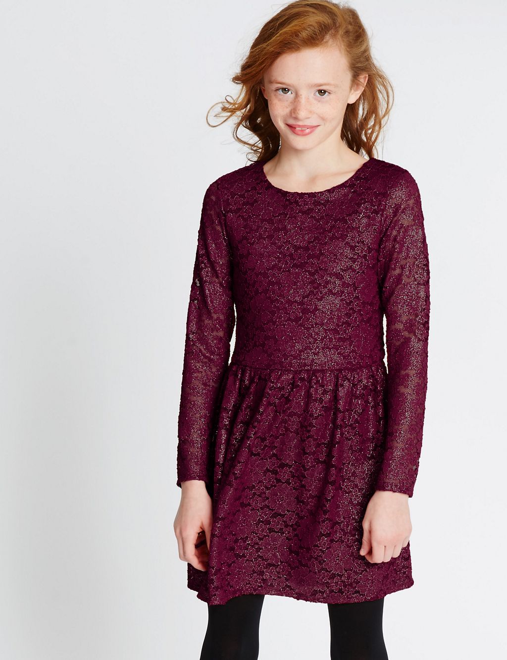 Round Neck Lace Dress (5-14 Years) 3 of 5