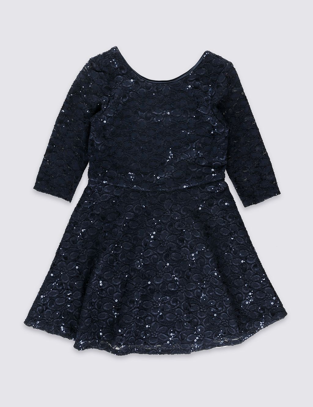 Round Neck Lace Dress (5-14 Years) 1 of 5