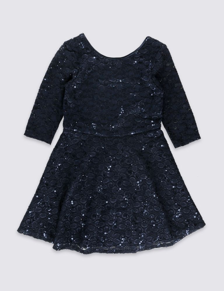 Round Neck Lace Dress (5-14 Years) 2 of 5