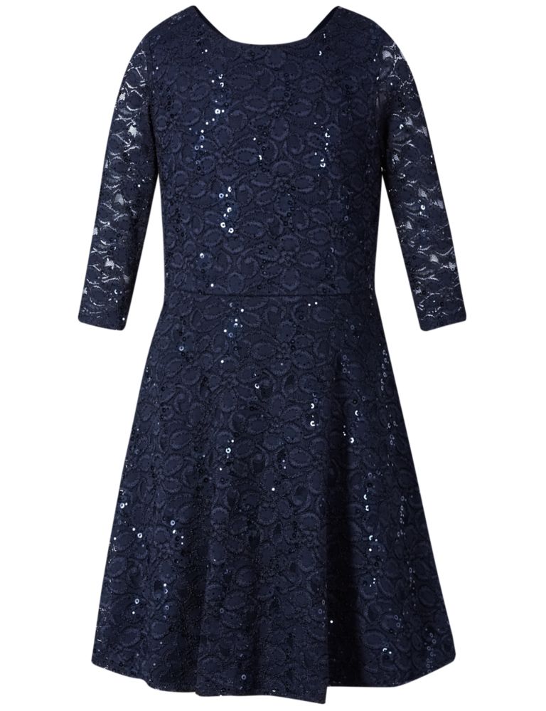 Round Neck Lace Dress (5-14 Years) 4 of 5
