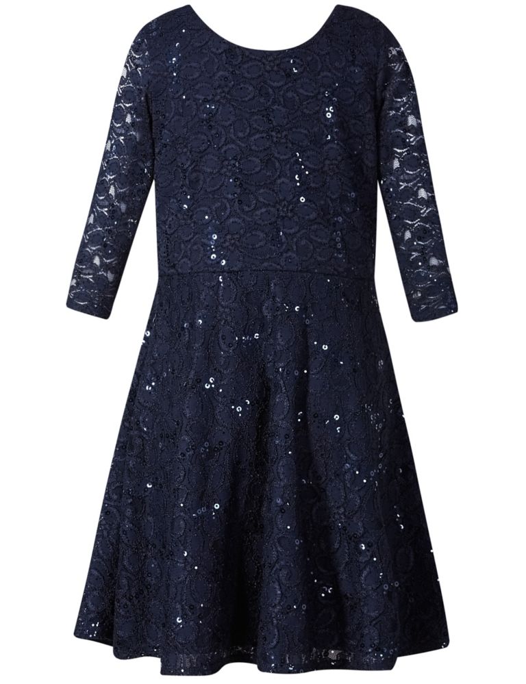 Round Neck Lace Dress (5-14 Years) 5 of 5