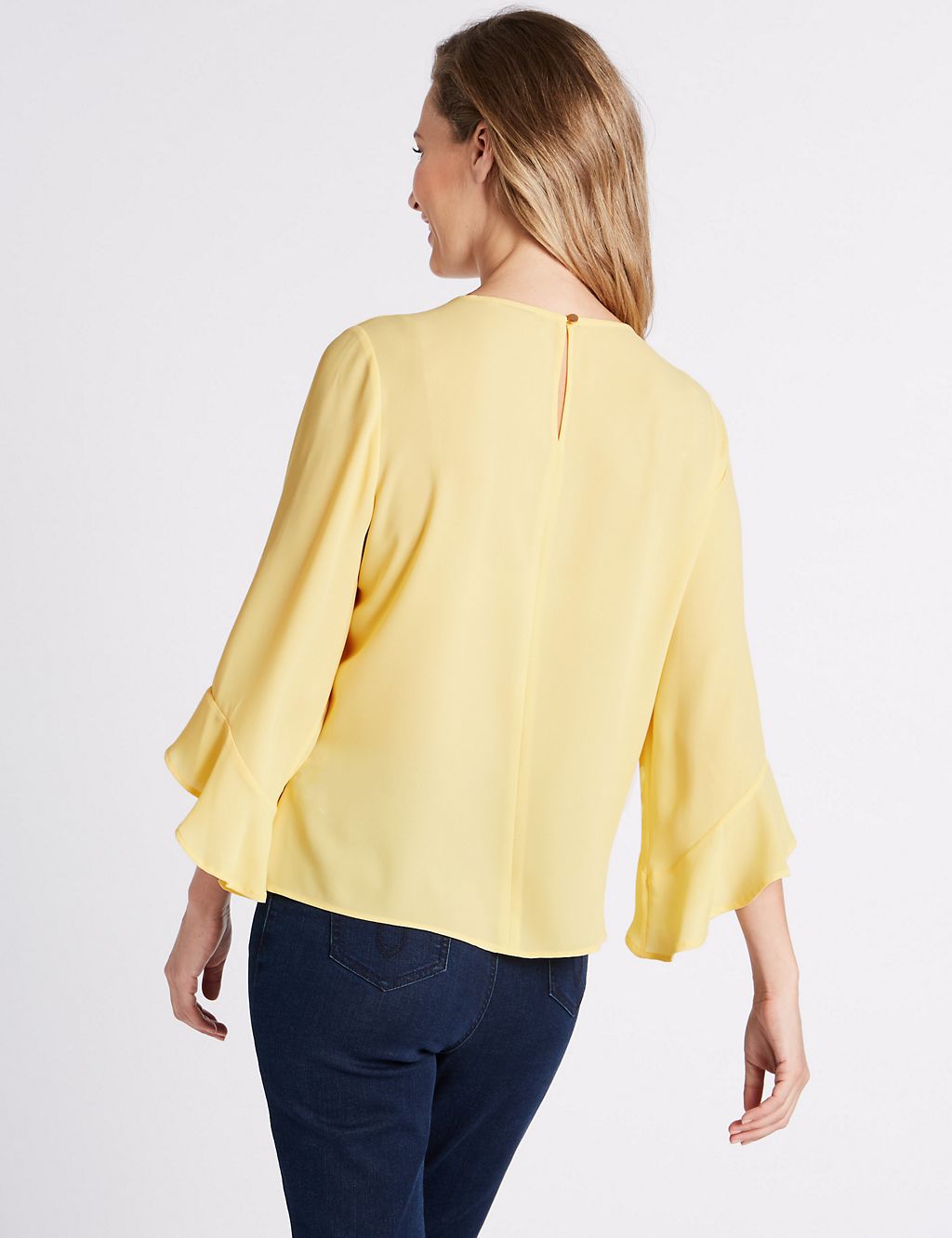 Round Neck Long Sleeve Shell Top 4 of 5