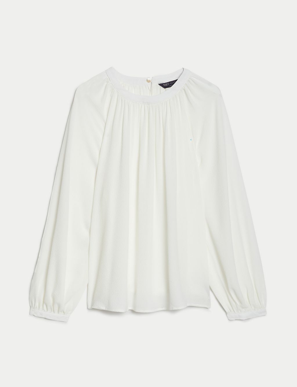 Round Neck Popover Blouse | M&S Collection | M&S