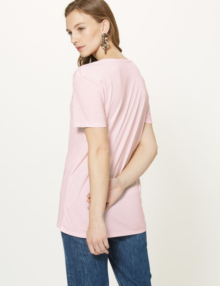 Round Neck Relaxed Fit T-Shirt 4 of 4