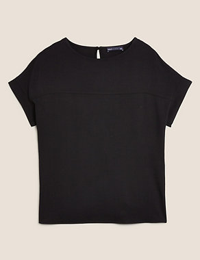 Round Neck Short Sleeve Top Image 2 of 4