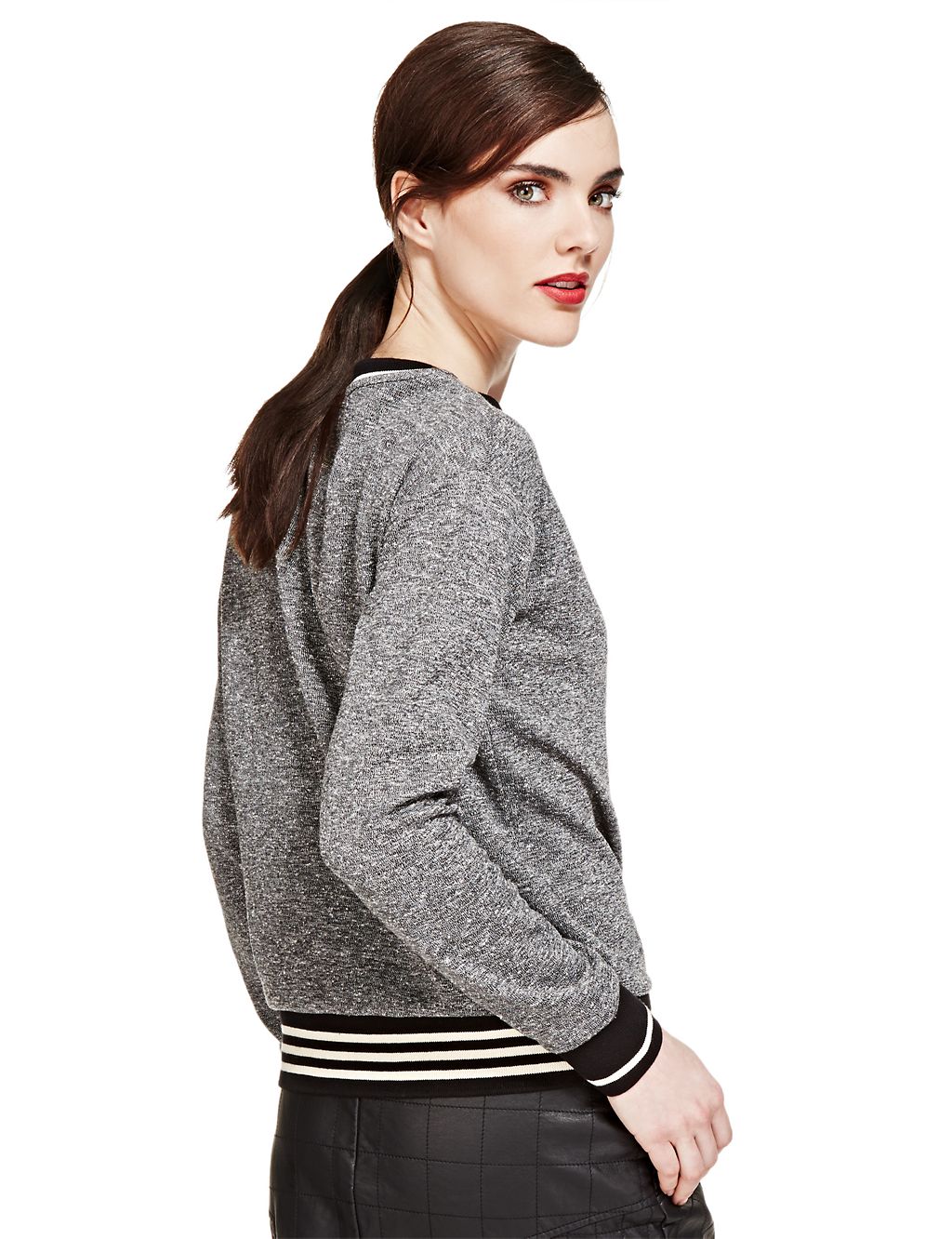 Round Neck Sporty Sweat Top 4 of 4