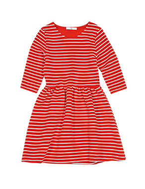Round Neck Striped Dress (5-14 Years) Image 2 of 3
