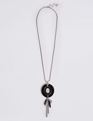 Round Stick Drop Necklace Image 2 of 3