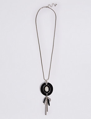 Round Stick Drop Necklace Image 2 of 3
