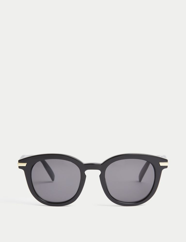 Round Polarised Sunglasses, M&S Collection