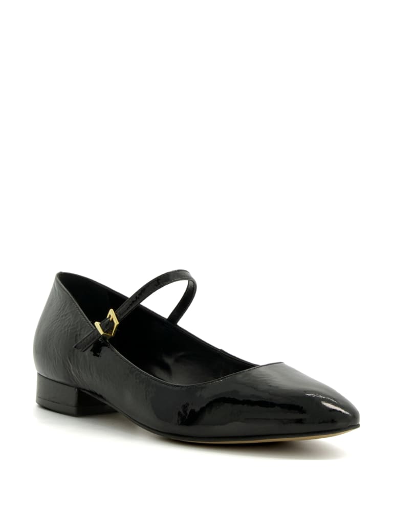 M&s black patent shoes top