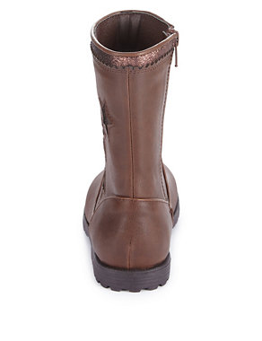 Round Toe Mid-Calf Boots (Younger Girls) Image 2 of 6