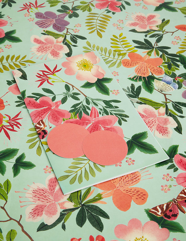 Royal Horticultural Society Floral Wrapping Paper Image 1 of 1