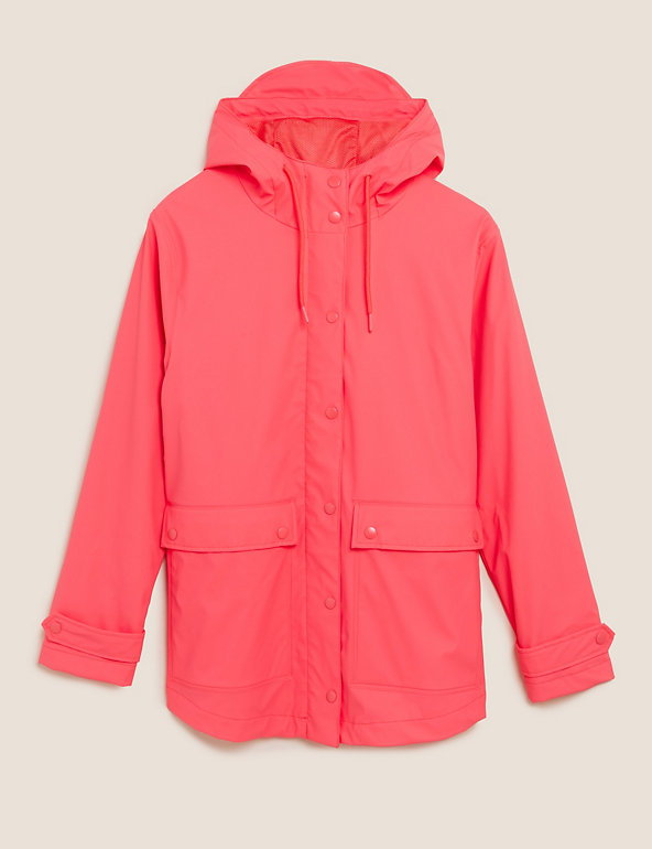 Petit Bateau Girls Rain Jacket Shiny Pink 