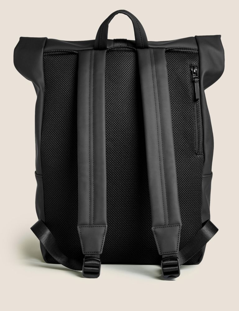 Rubberised Rolltop Backpack | M&S Collection | M&S