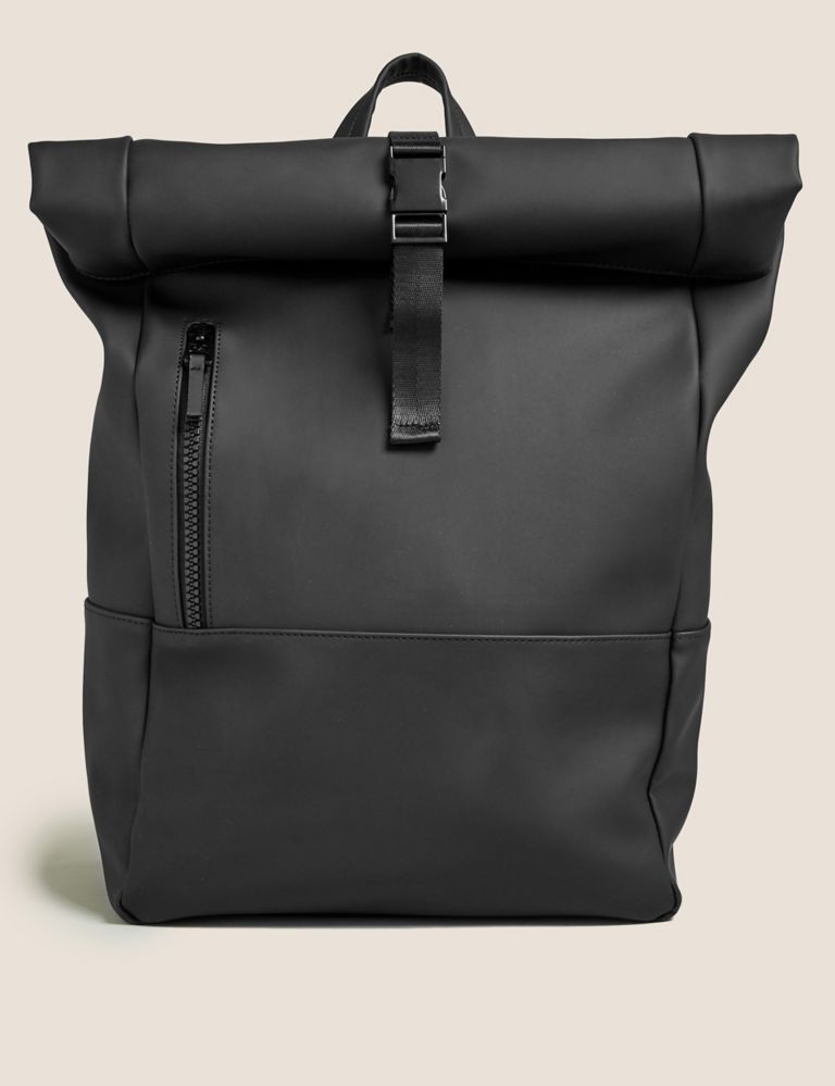 Rubberised Rolltop Backpack | M&S Collection | M&S