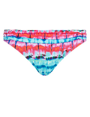 Ruched & Pleated Sunset Hipster Bikini Bottoms Image 2 of 3