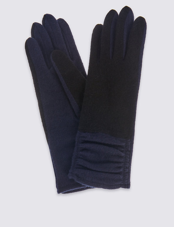 Ruched Gloves Image 1 of 2