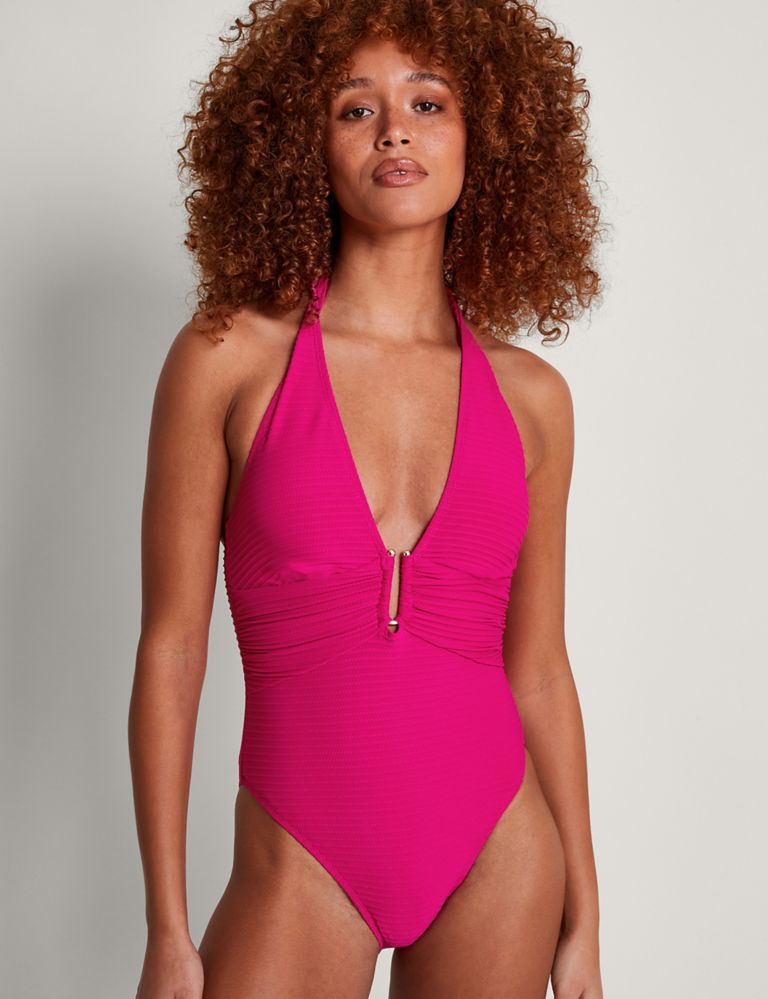 Ruched Halterneck Swimsuit 1 of 4