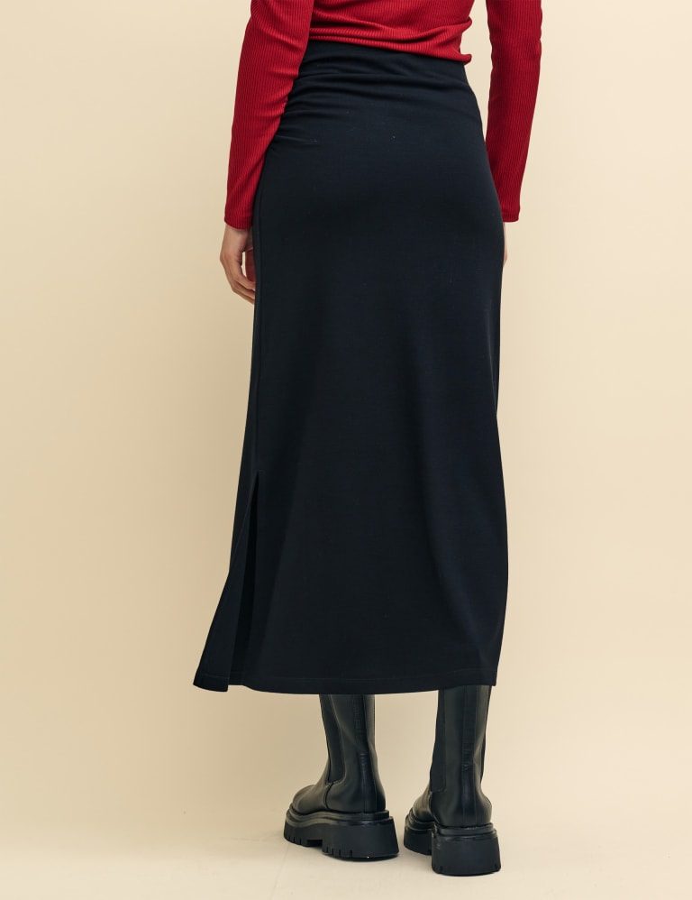Ruched Midi Column Skirt Nobody s Child M S