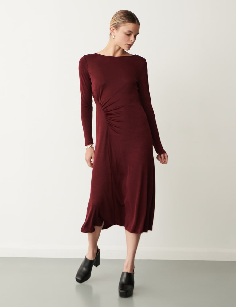 Ruched Midi Waisted Dress Finery London M S