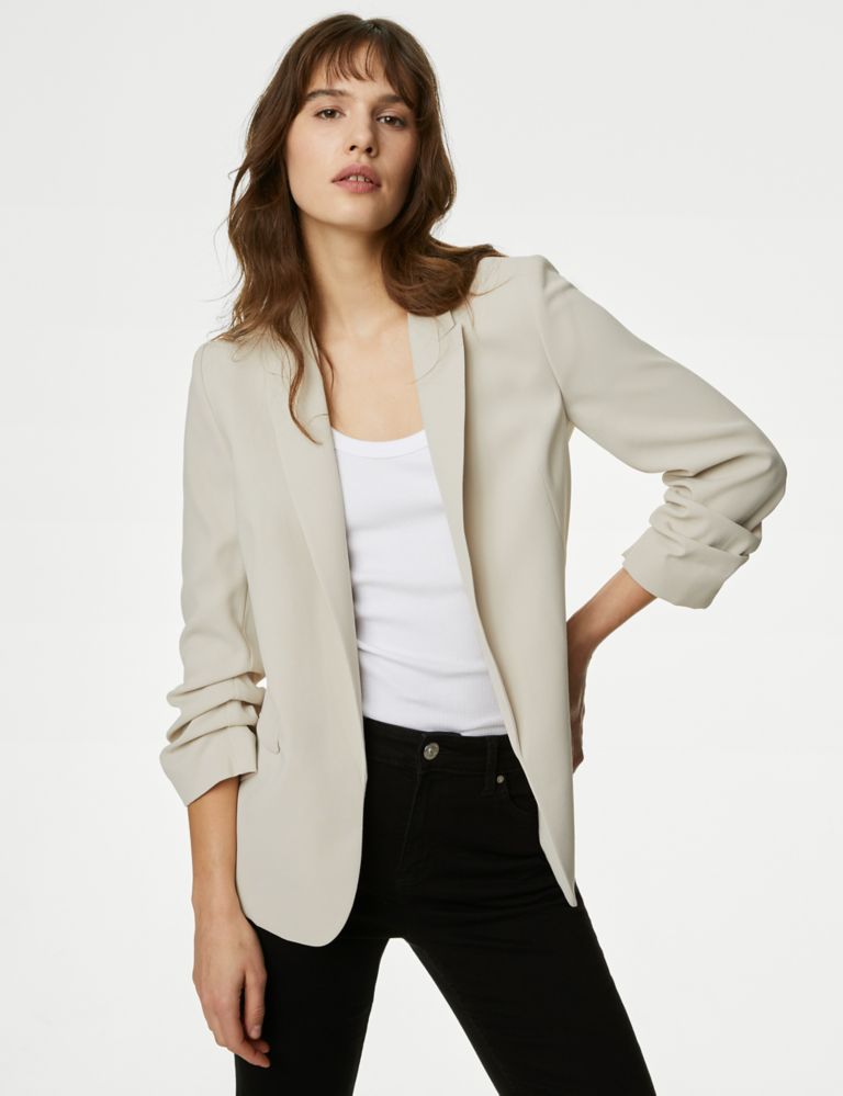 Ruched Sleeve Blazer 3 of 7