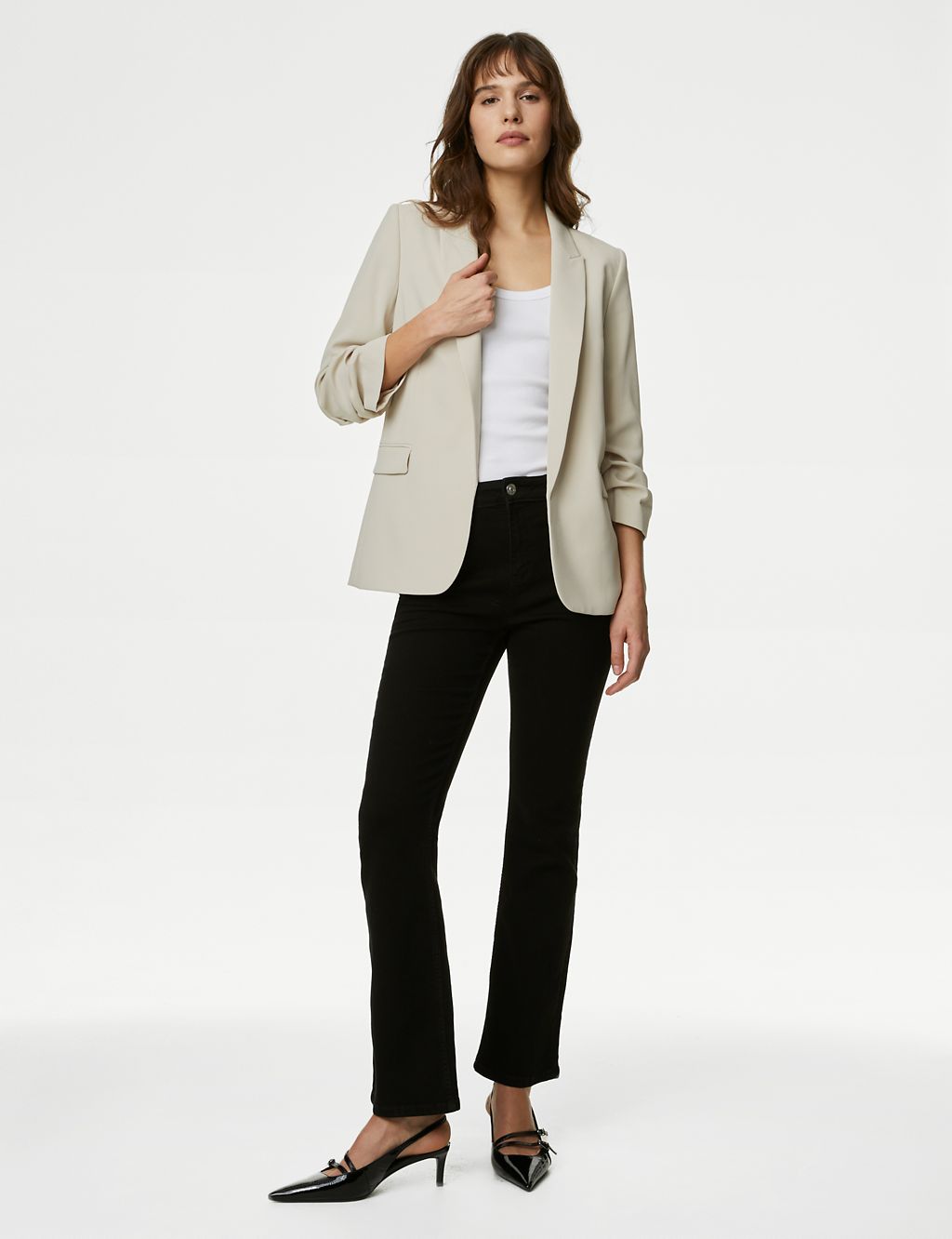 Ruched Sleeve Blazer 6 of 7