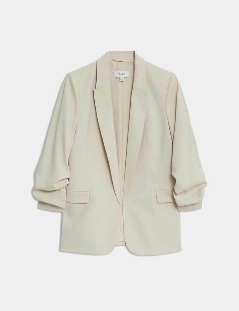 Ruched Sleeve Blazer 2 of 7