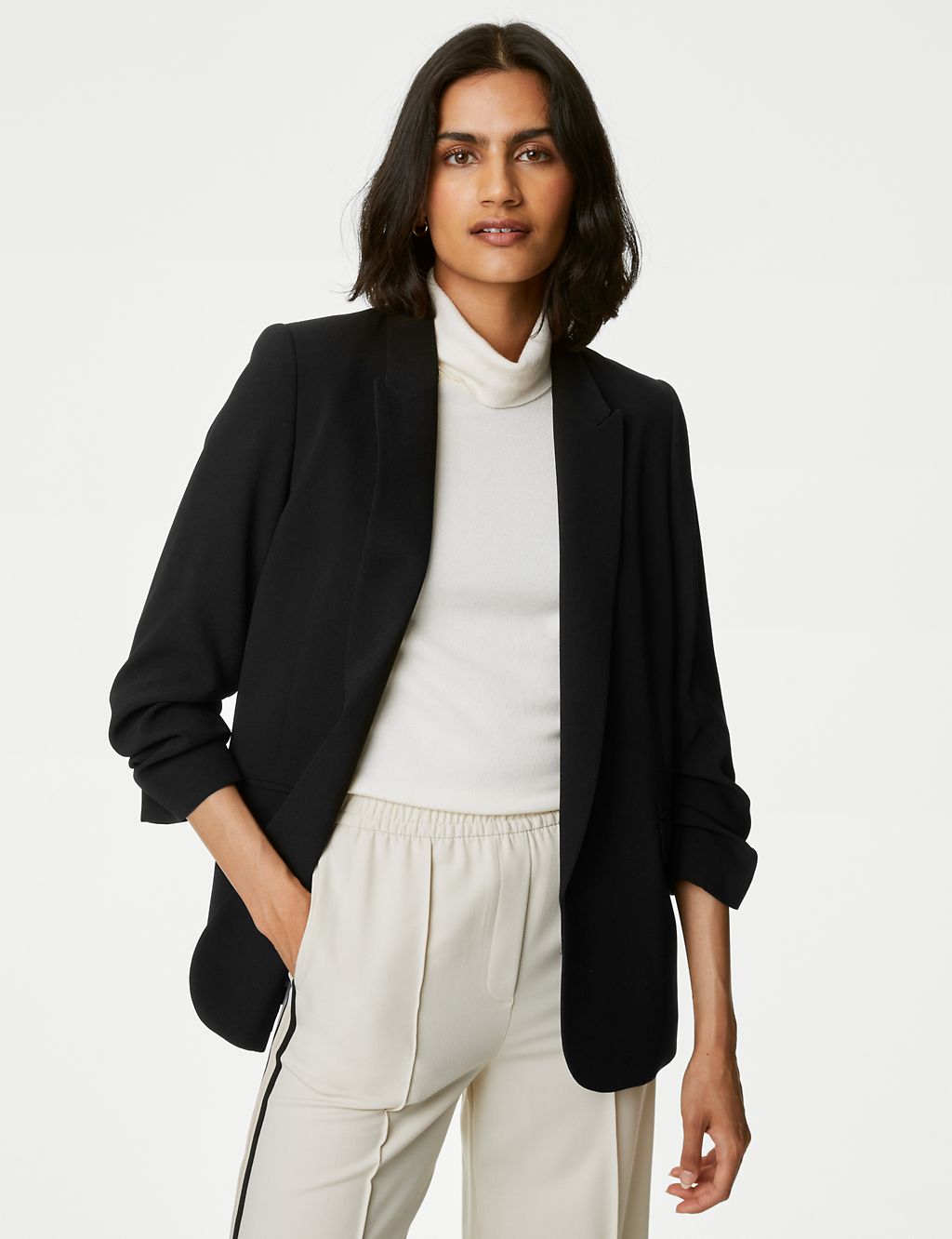 Ruched Sleeve Blazer 4 of 5